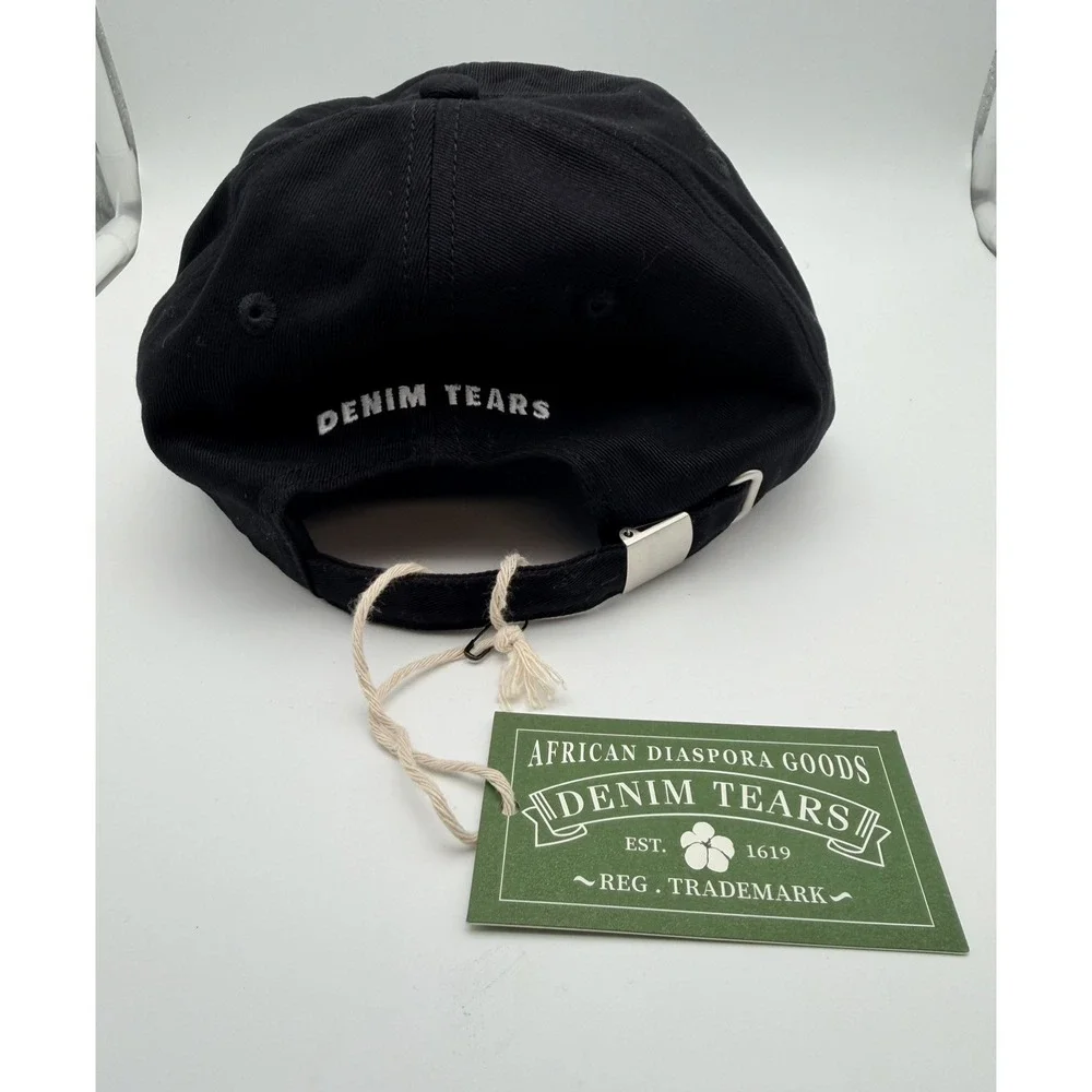Denim Tears I Love NY Dice Sequin Hat Black Adjustable Cap SS25ABC008